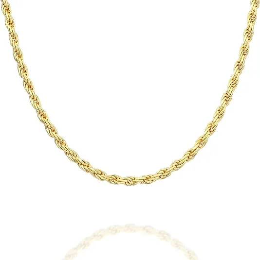 Unique Rope Chain Gold Necklace For Women By PAVOI