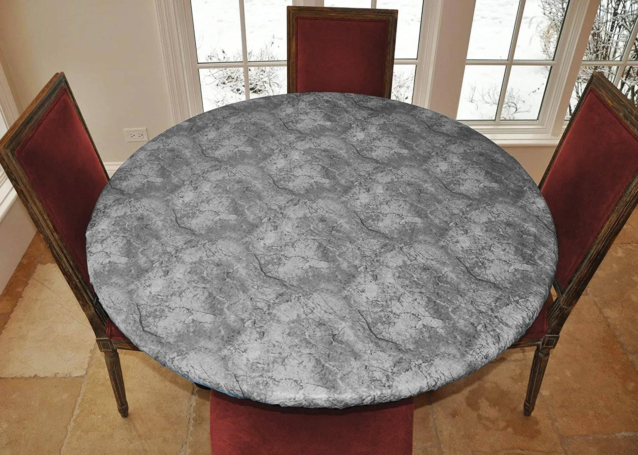 LAMINET - Deluxe Cushioned Heavy-Duty Elastic Edged Quilted Table Pad - Large Round - Fits Tables up to 45" - 56” Diameter - The Ultimate Protection for Your Table!!!