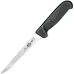 Victorinox Swiss Army Cutlery Fibrox Pro Boning Knife, Flexible Blade, 6-Inch, Black