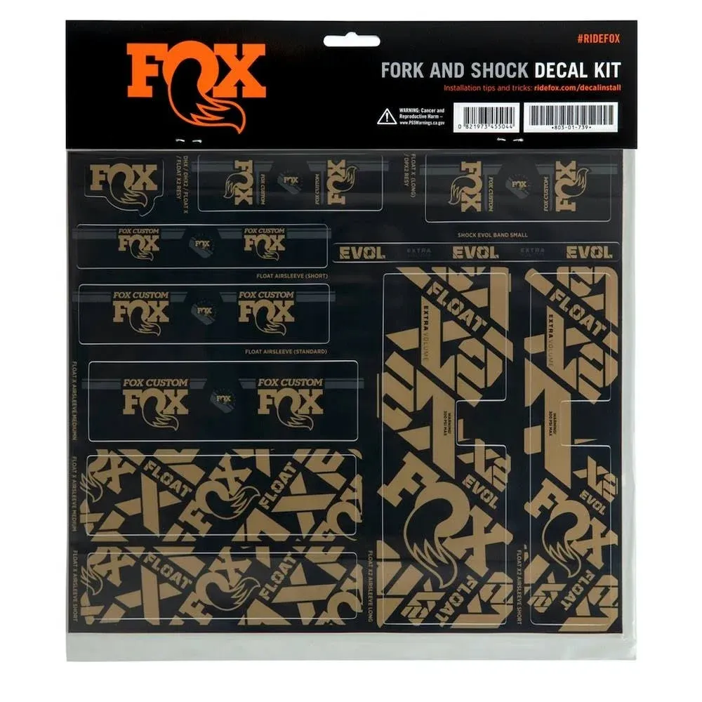 FOX Fork and Shock Decal Kit - Kash