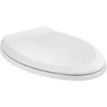 Cadet Slow Close Round Closed Front Toilet Seat with EverClean in White