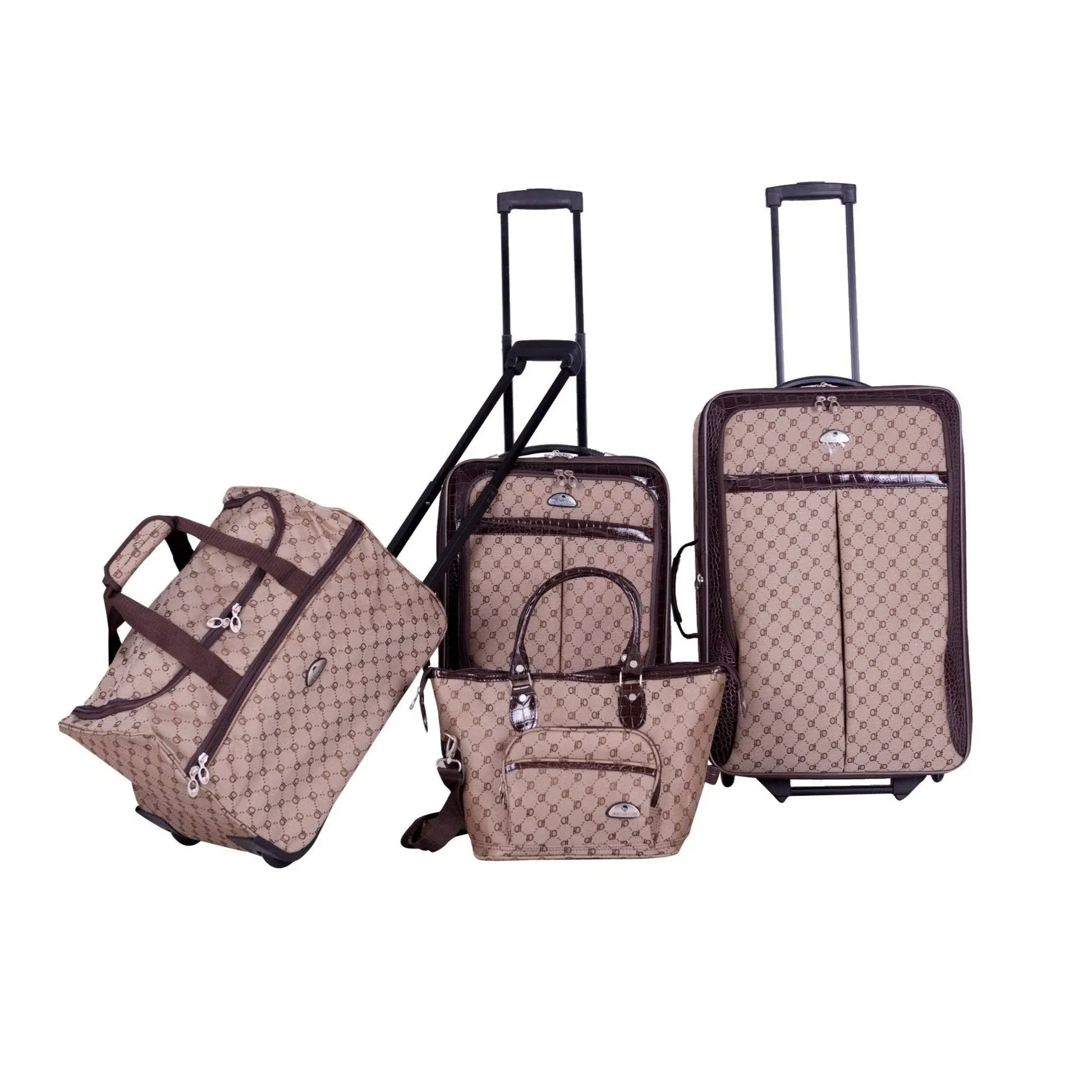 American Flyer AF Signature 4-Piece Luggage Set - light purple