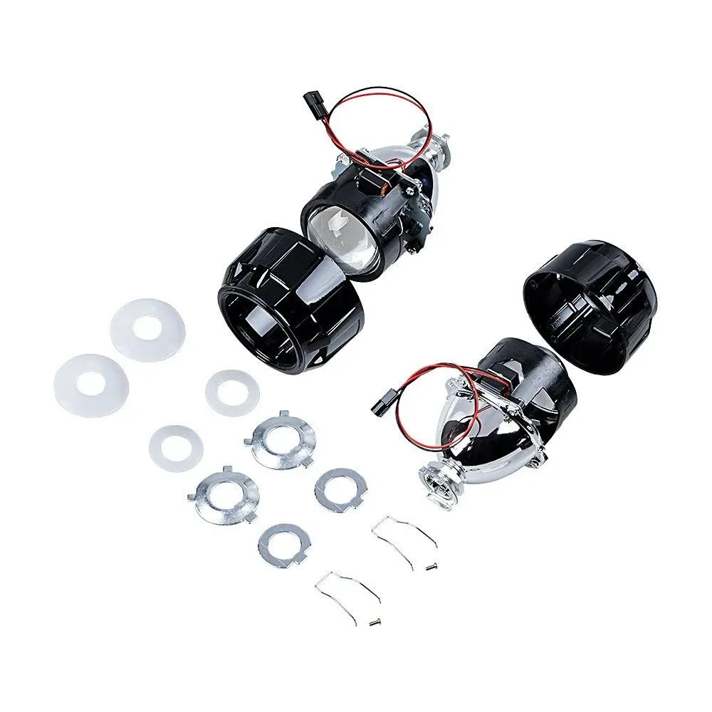 Amopa Compatible with H4 H7 H11 9005 9006 9007 H13 Headlight 1 Pair of Mini Bi ...