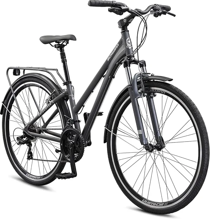 Schwinn Discover 2 Adult Hybrid Bike 700c 21-Speeds Matte Grey