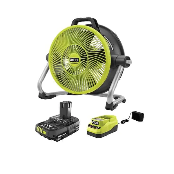 RYOBI ONE+ 18V 14 in. Hybrid Air Cannon Kit with 2.0 Ah Battery and Charger PCL813K1