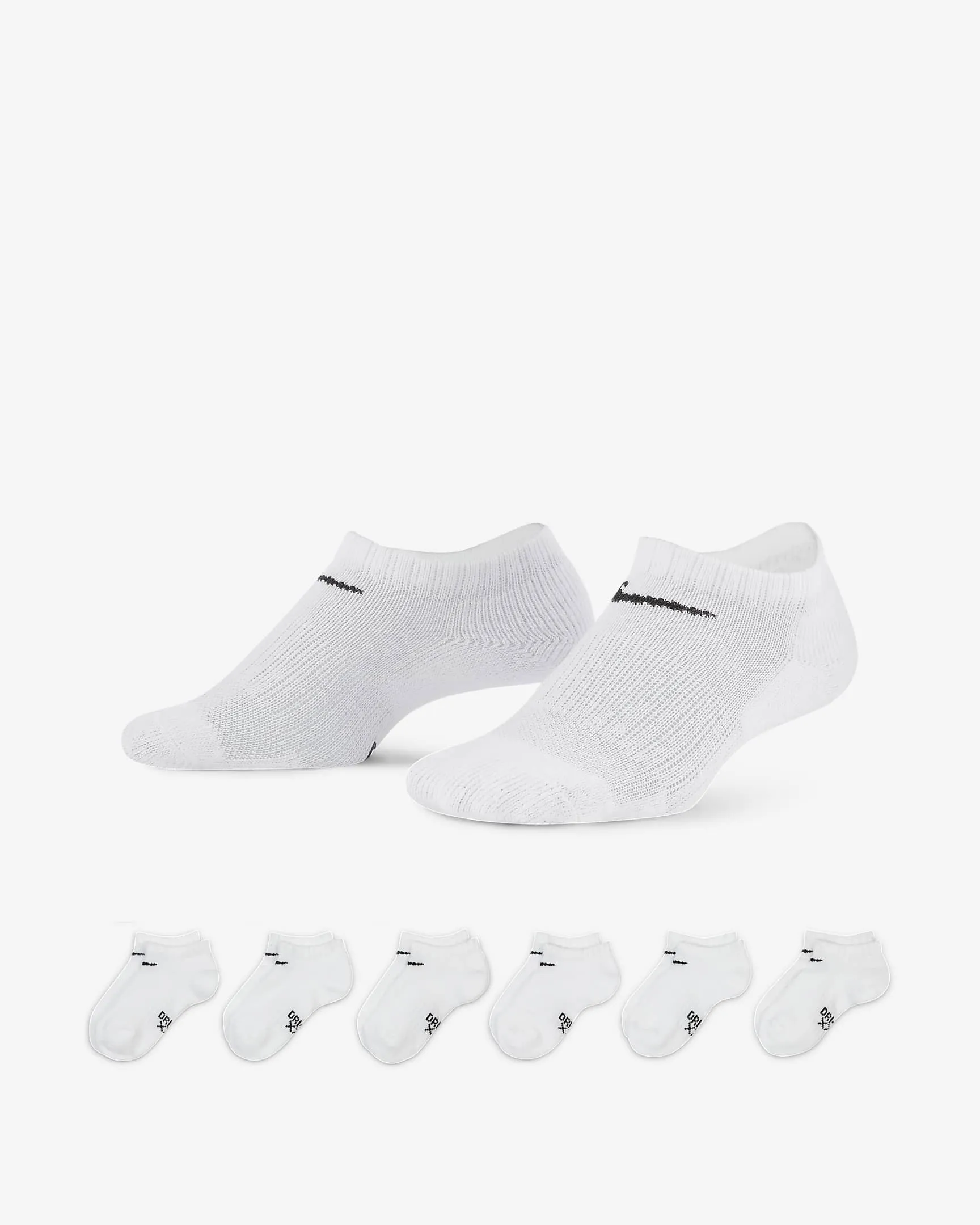 Nike Little Boys 6-pk. No-Show Socks - Black