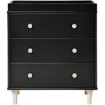 Babyletto - Lolly 3-Drawer Changer Dresser with Removable Changing Tray Black / Washed Natural