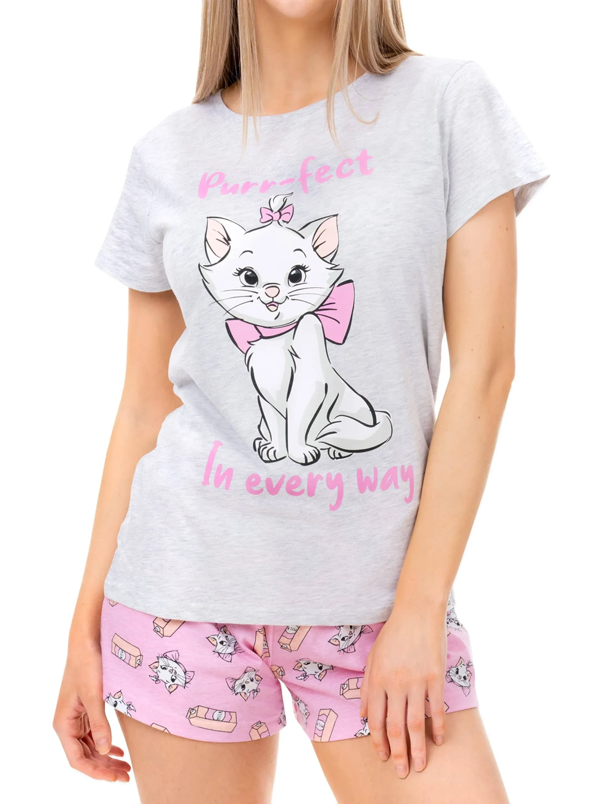 Women&#x27;s Aristocats Pajamas:\u205fComfy Cotton Short PJ Set