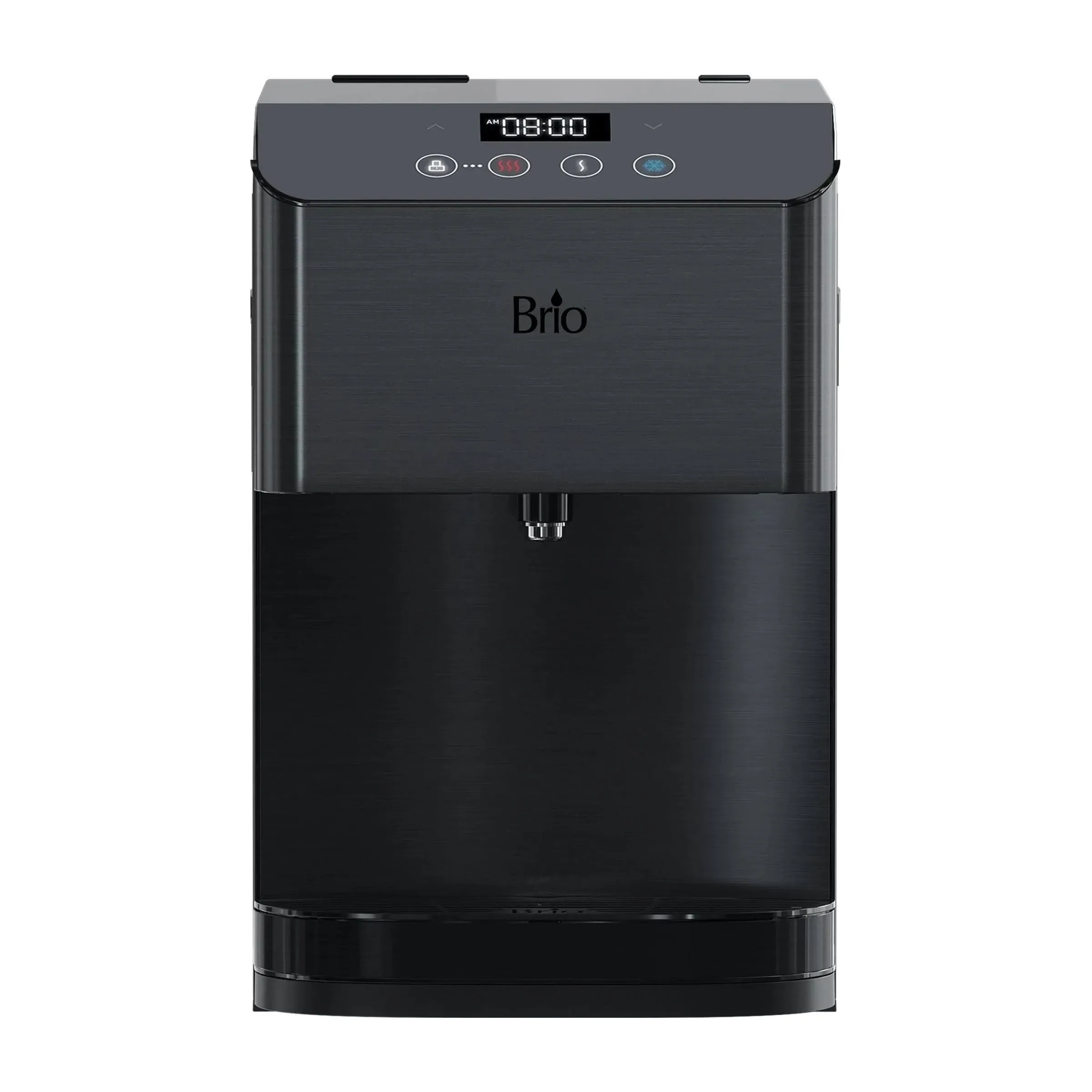 Brio Moderna 3-Stage Black Stainless Bottleless Countertop Water Cooler