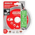 Diablo 5 in. Diamond Continuous Rim Cut-Off Discs DMADC0500