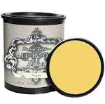 ALL-IN-ONE Paint, Naples (Sunny Yellow), 32 Fl Oz Quart. Plus our top 30 color selector card. Durable cabinet and furniture paint. Built in primer and top coat, no sanding needed.