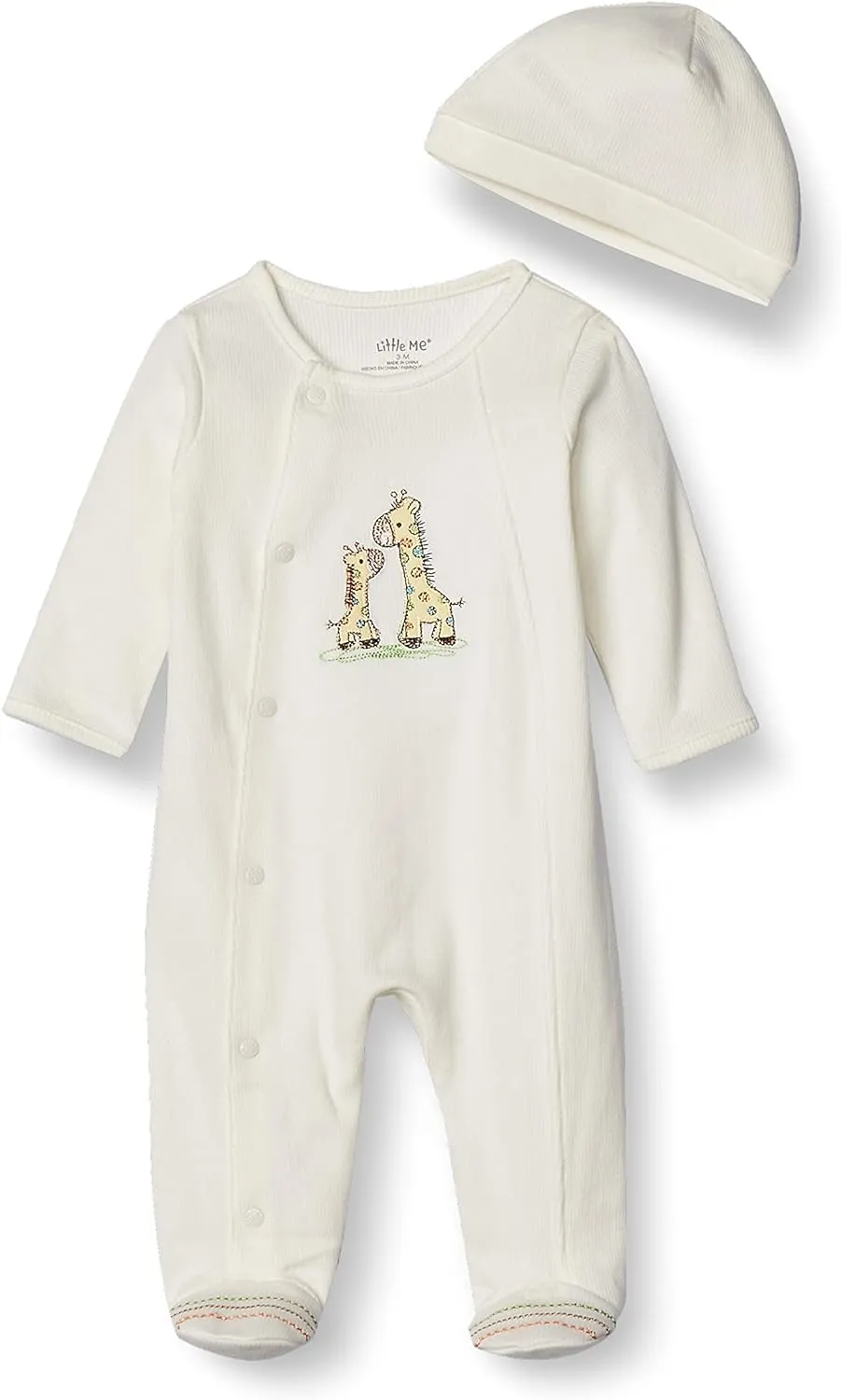 Little Me Baby Giraffe Footie & Hat