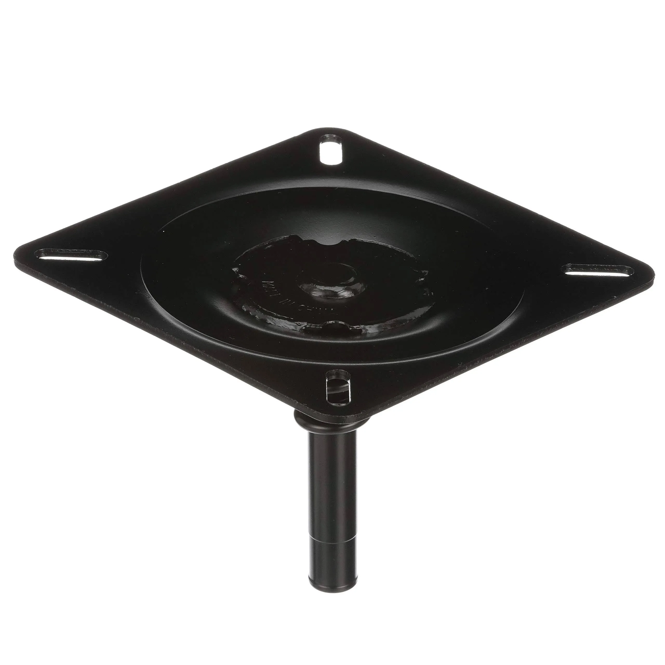 Attwood® 1002 - Lock&#039;N-Pin™ 2-3/4&quot; L x 3/4&quot; D Black E-Coat Steel Seat Mount with Spring &amp; Base Plate, Bulk