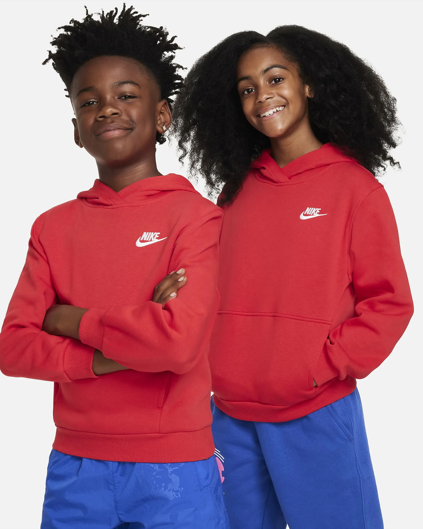 Kids 8-20 Nike Sportswear Club Fleece Pullover Hoodie, Boy's, Size: Medium, Dark Pink