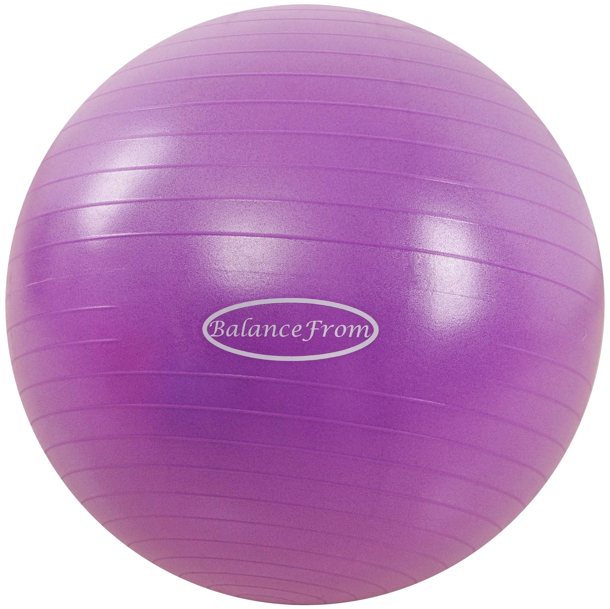 BalanceFrom Anti-Burst Exercise Ball with Quick Pump - Yoga, Fitness, Birthing - 2,000lb Capacity - Purple - 34-Inch, XXL