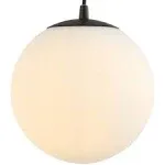 Jyl9528b Bleecker 7.75&#034; Metal/glass Globe Led Pendant Contemporary Modern Minima