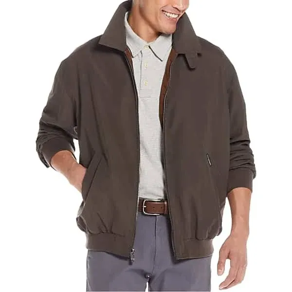 Weatherproof Microfiber Golf Jacket | Medium / Oak