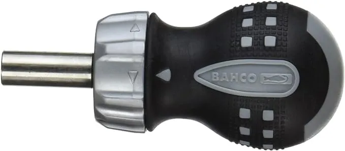 BAHCO 808050S Magnetic Ratcheting Screwdriver Stubby