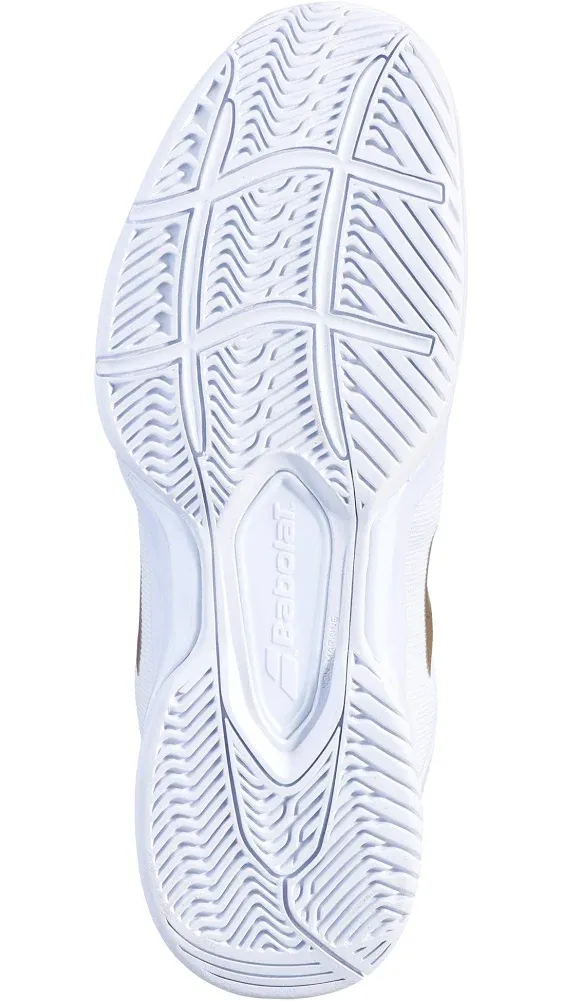 Babolat Men's SFX 3 All Court Wimbledon Tennis Shoes White and Gold, 9