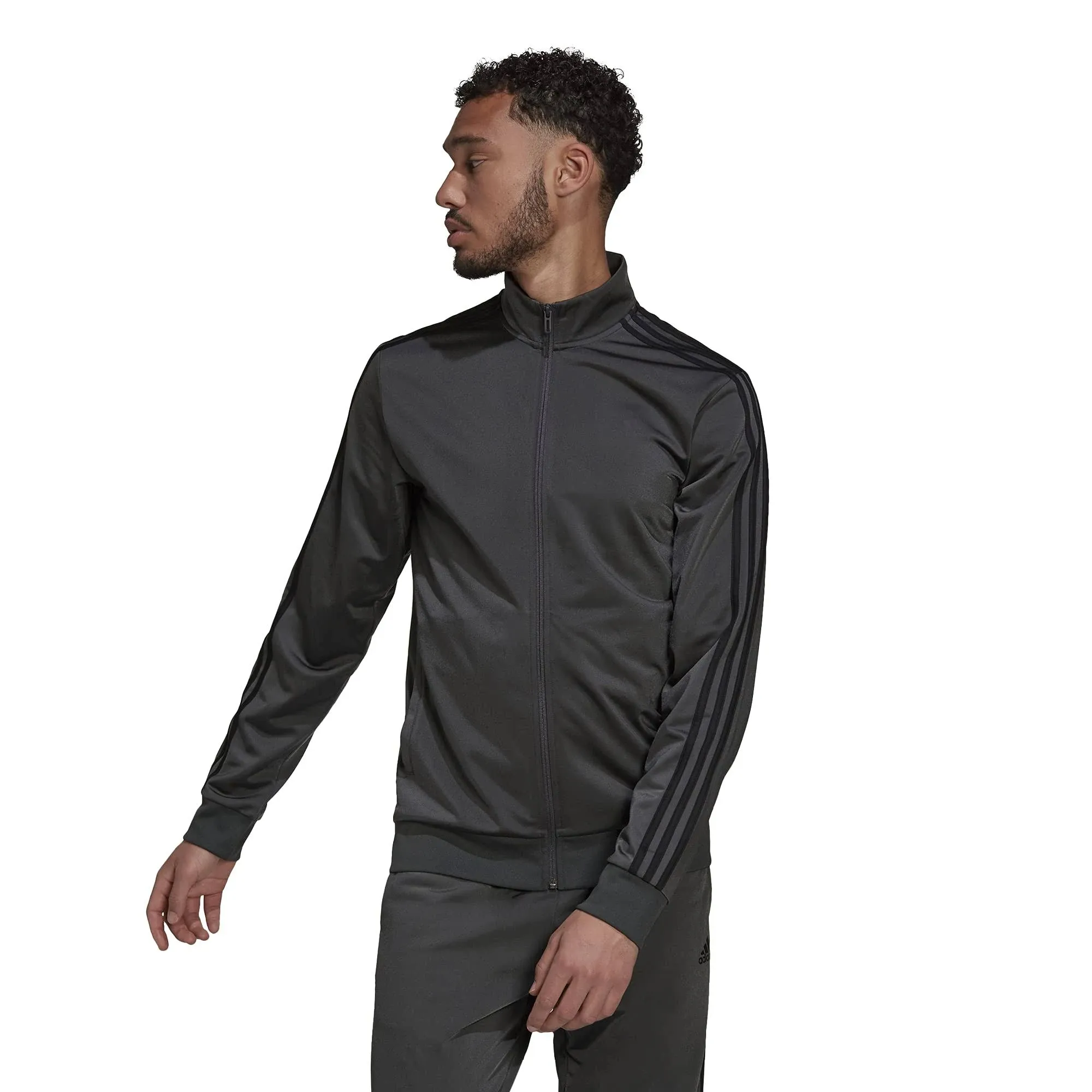 adidas Men's Essentials Warm-Up 3-Stripes Track Jacket