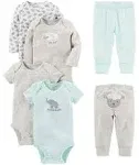 Simple Joys by Carter's unisex-baby 6-Piece Bodysuits (Short and Long Sleeve) and Pants Set