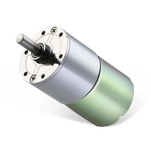 Greartisan DC 12V 10RPM tandwielmotor Hoog koppel elektrische microsnelheidsreductie tandwielmotor Centric uitgangsas 37mm diameter tandwielkast