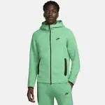 Nike Sportswear Tech Fleece Windrunner Men's Full-Zip Hoodie - Green - Cotton