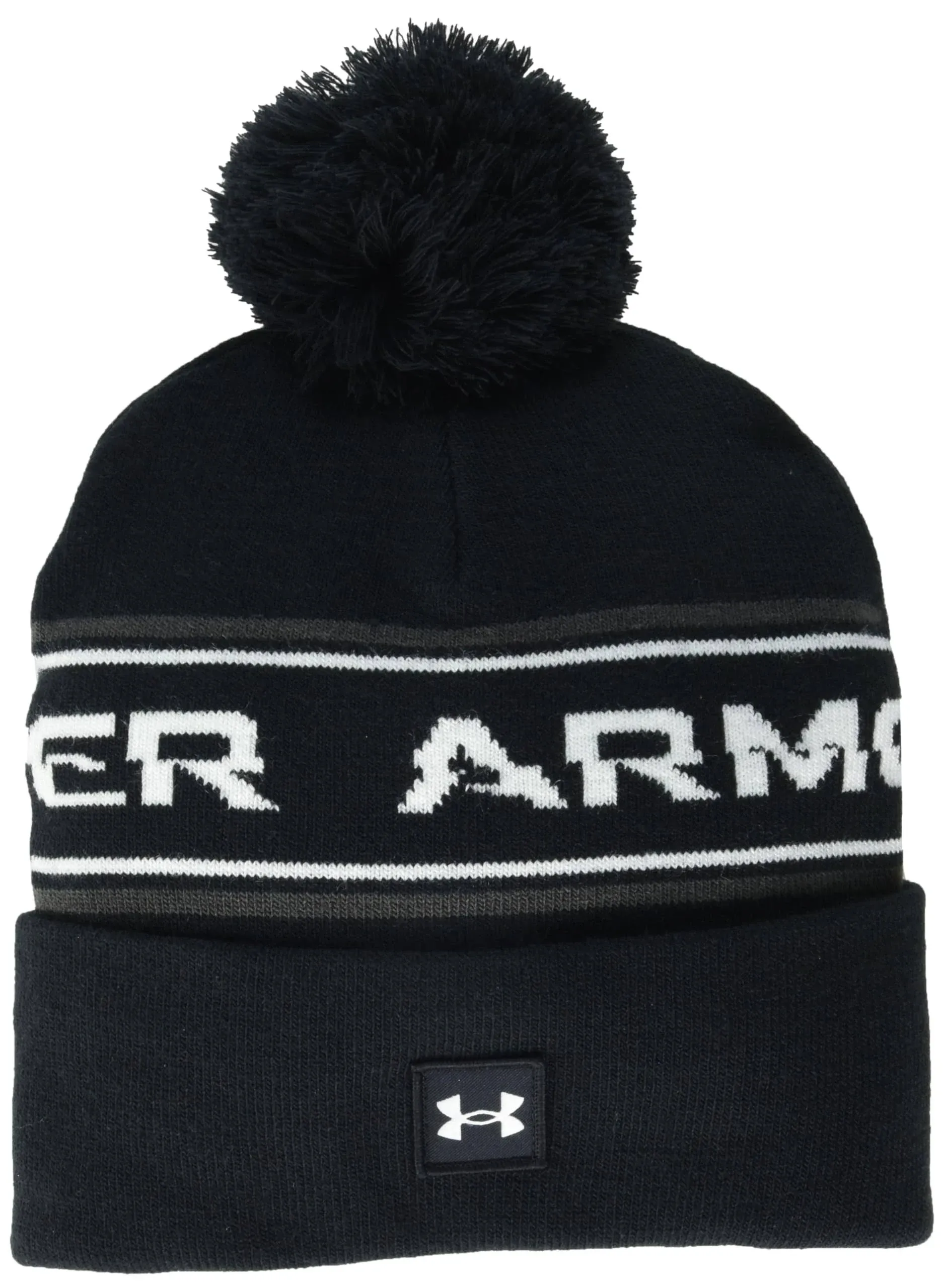 Men's Under Armour Halftime Pom Beanie, Black