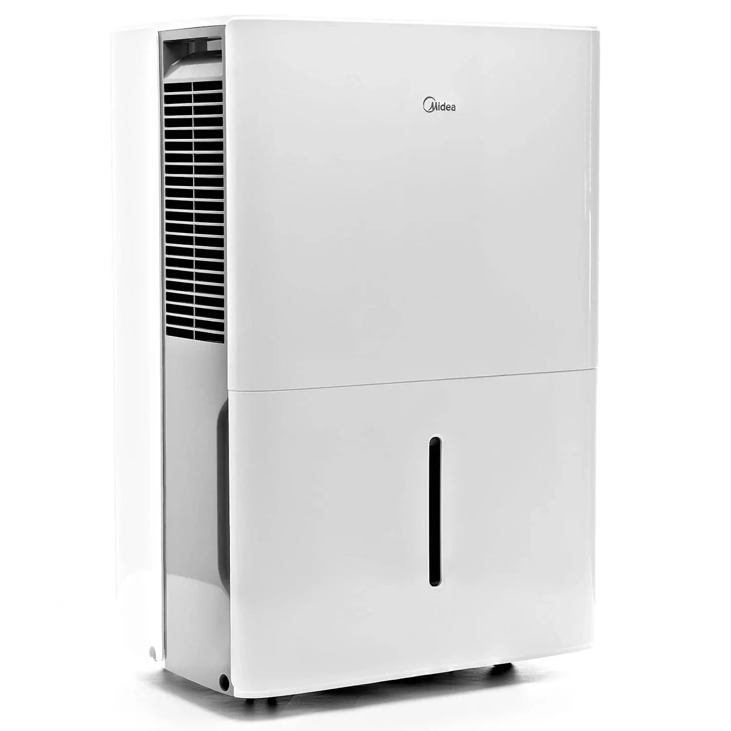 Midea 50-Pint SmartDry Dehumidifier with Built-in Pump White