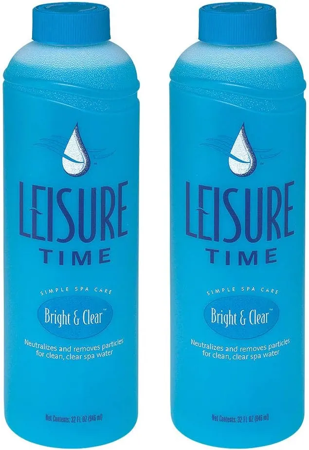 Leisure Time Bright and Clear Clarifier for Spas and Hot Tubs, 1 Quart (2)