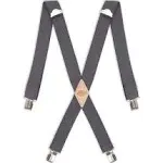 Dickies Men's 1-1/2 Solid Straight Clip Suspender,Charcoal,One Size