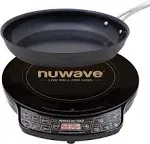 NuWave (Renewed) Gold Precision Induction Cooktop, Portable, Large 8” Heating Coil, 12” Shatter-Proof Ceramic Glass Surface, 51 Temp Settings from