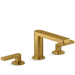 Kohler K-73060-4-2MB Composed Widespread Bathroom Sink Faucet with Lever Handles, 1.2 GPM, Vibrant Moderne Brushed Brass