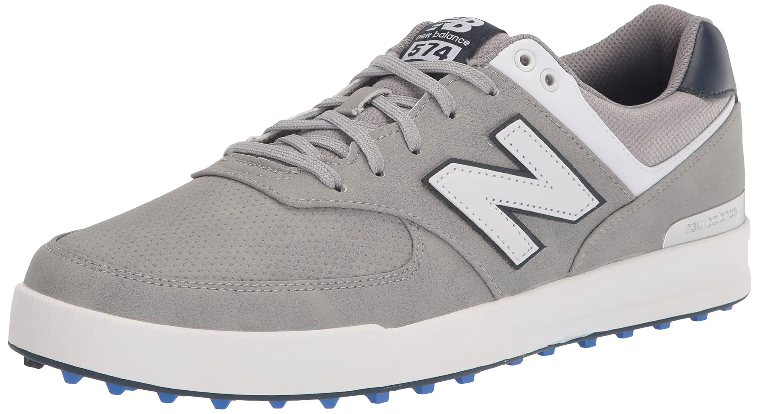 New Balance Men's 574 Greens Golf Shoes - Grey/White (Size 9 Wide)