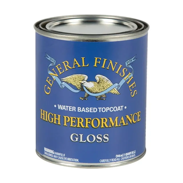 General Finishes High Performance Water Based Topcoat Gloss Quart