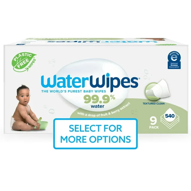 WaterWipes Water-Based Baby Wipes - 540 ct