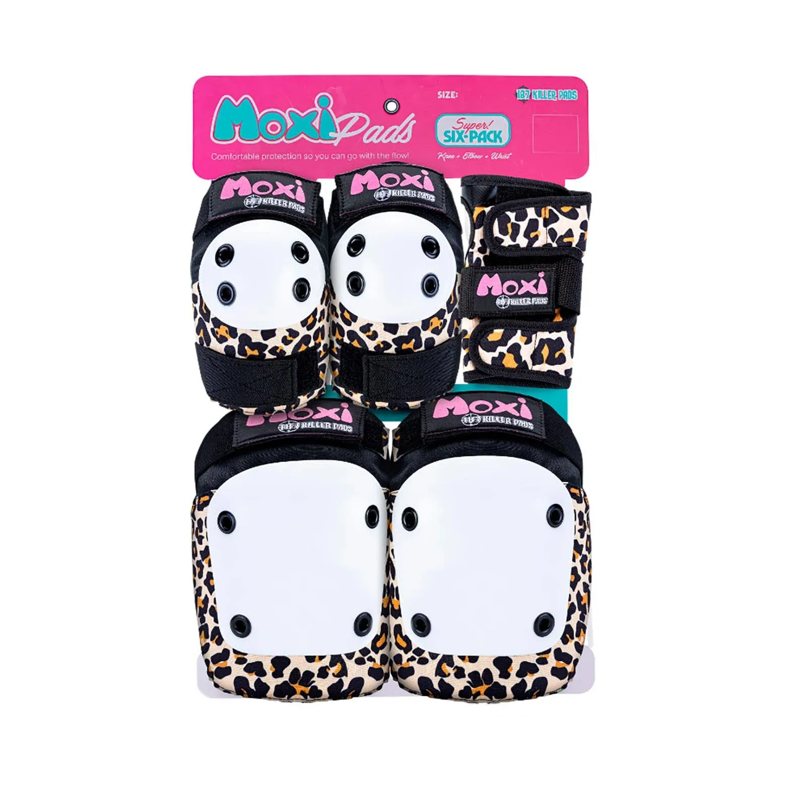 187 Killer Pads Six Pack Jr. Moxi Leopard Pads