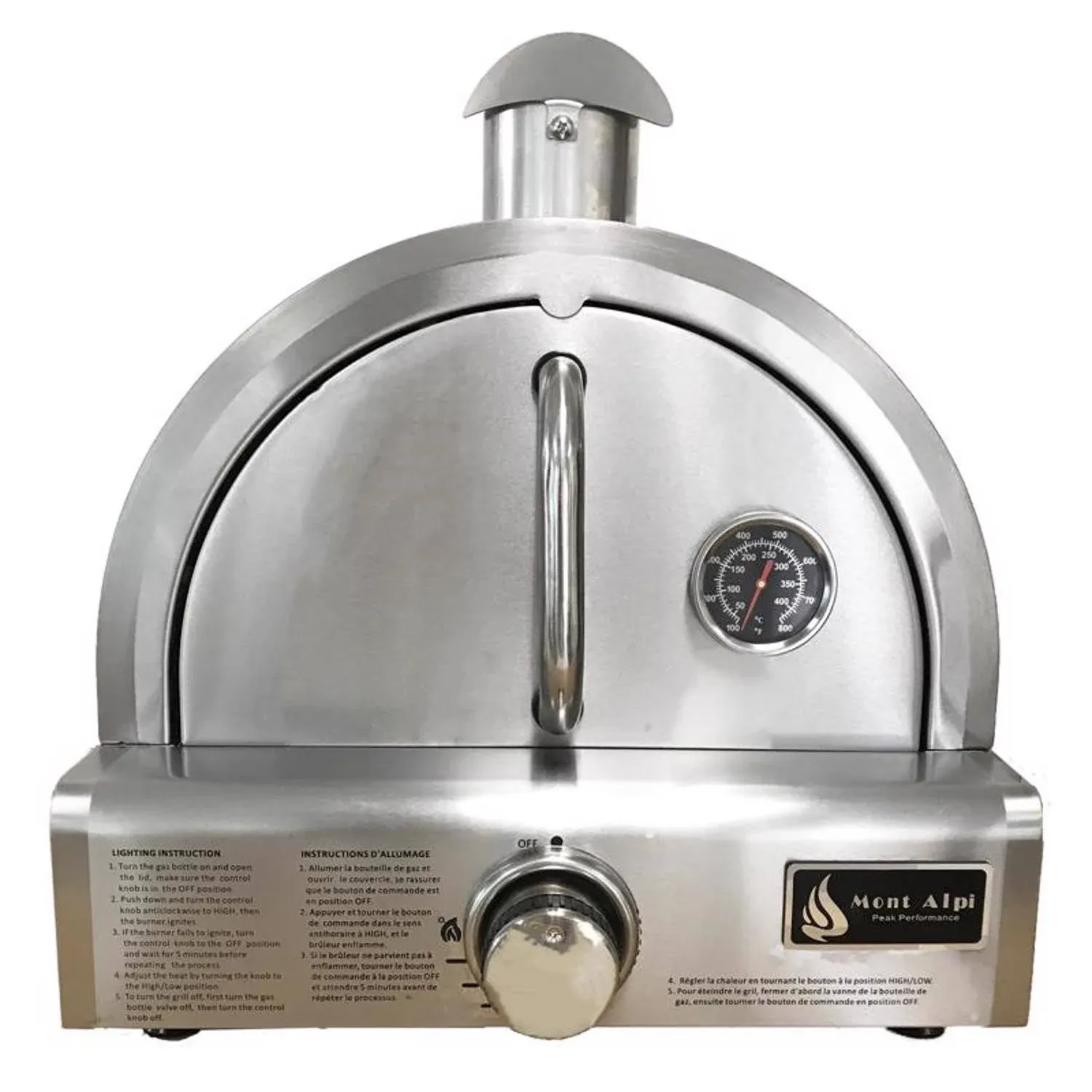 Table Top Stainless Steel Large Portable Propane Outdoor Pizza Oven Cooker