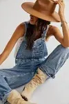 Free People Ziggy Denim Overalls - M / Powder Blue