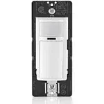 Leviton - DOS15-1LZ - Decora Occupancy Motion Sensor Light Switch, Auto-On, 15A, Residential Grade, Single Pole, Multi-Way or Multi-Sensor