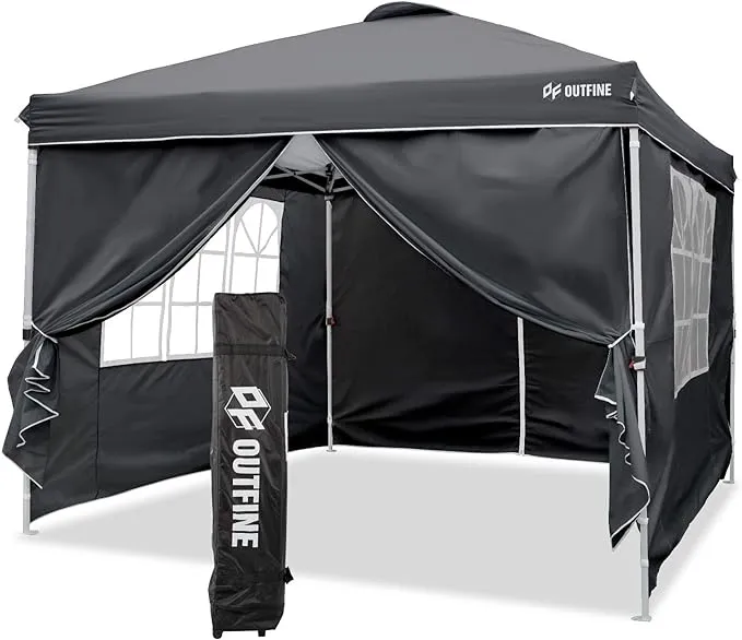 OUTFINE 10'x10' Pop Up Commercial Instant Gazebo Tent