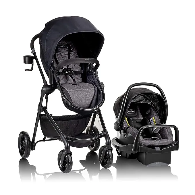 Evenflo Pivot Travel System - Oxford Black