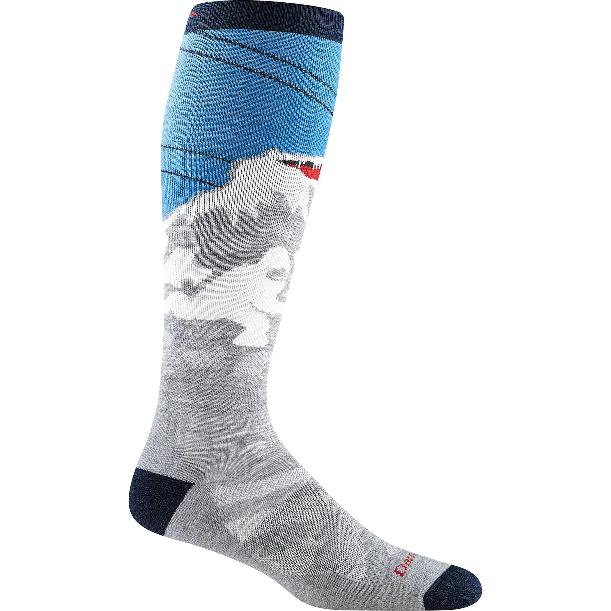 Darn Tough Men's Heady Yeti Midweight Sock Gray / XL