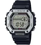 Casio MWD110H-1AV Men's Illuminator Digital Silver & Black Resin Watch