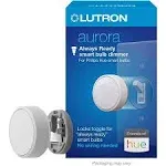 Lutron Aurora Smart Bulb Dimmer Switch | for Philips Hue Smart Bulbs | Z3-1BRL-WH-L0 | White