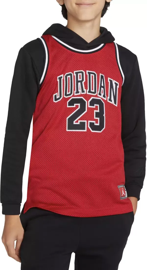 Jordan Boys 23 Jersey - White Size M