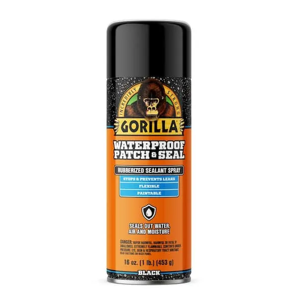 Gorilla 16 oz. Black Waterproof Patch & Seal Spray