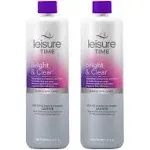 Leisure Time A-02 Bright and Clear Clarifier for Spas and Hot Tubs, 1-Quart, 2-Pack