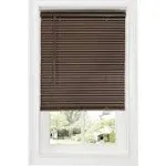 Achim Cordless GII Deluxe Sundown 1" Room Darkening Mini Blind, Mahogany