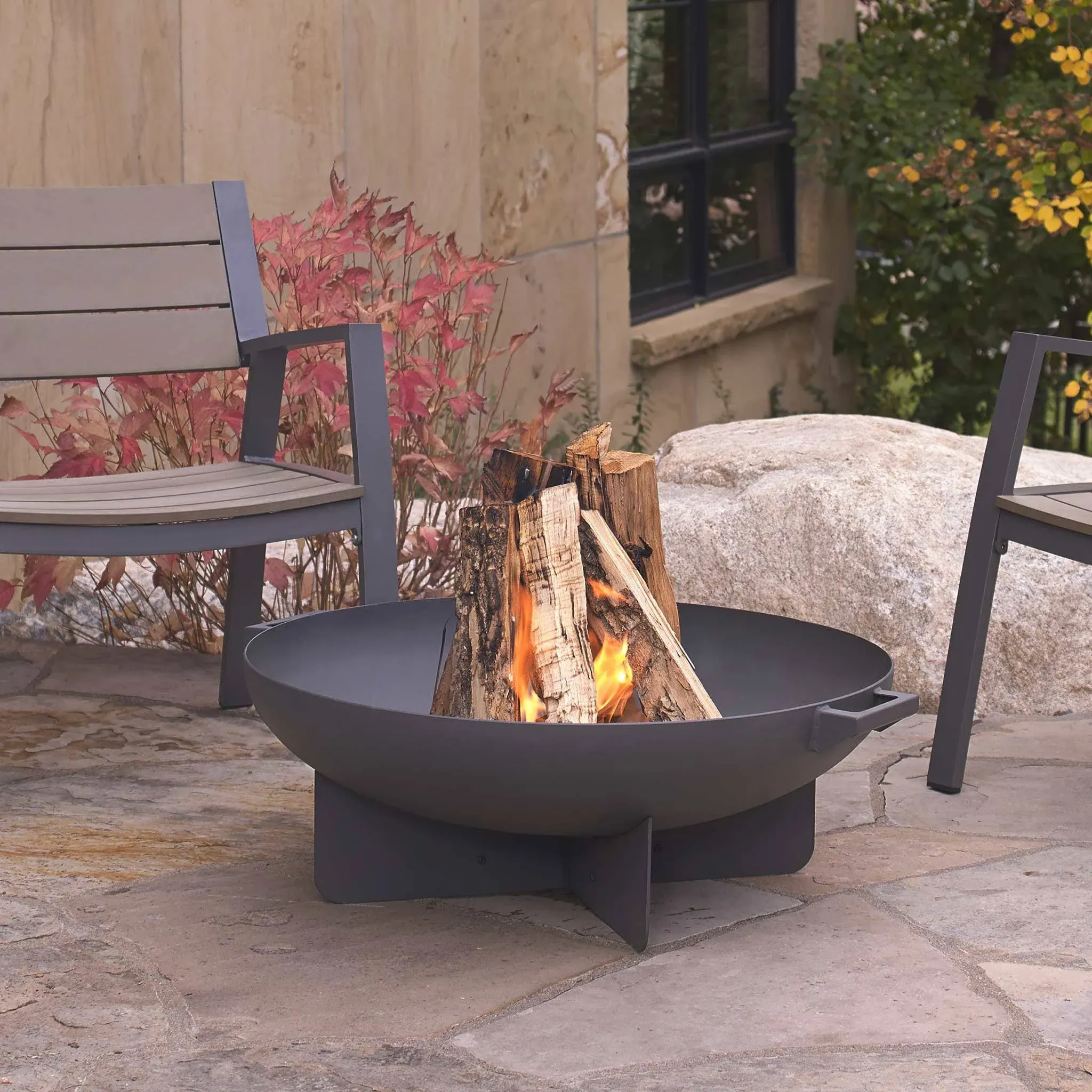 Real Flame Anson Wood-Burning Fire Bowl